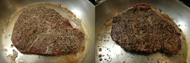 before-after of steak