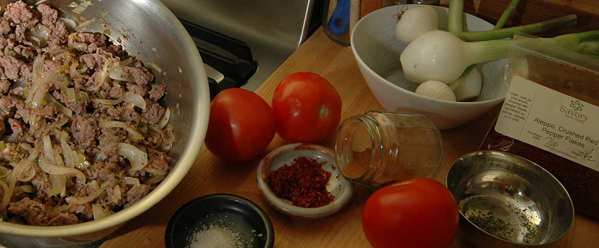 ingredients for the moussaka