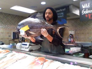 Fresh fish at Whole Foods - before Amazon