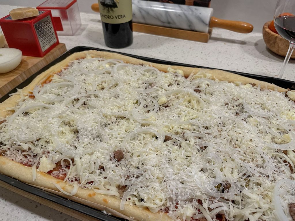 Thin Giardinera-Pizza