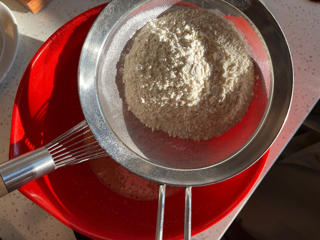 Sift the flour