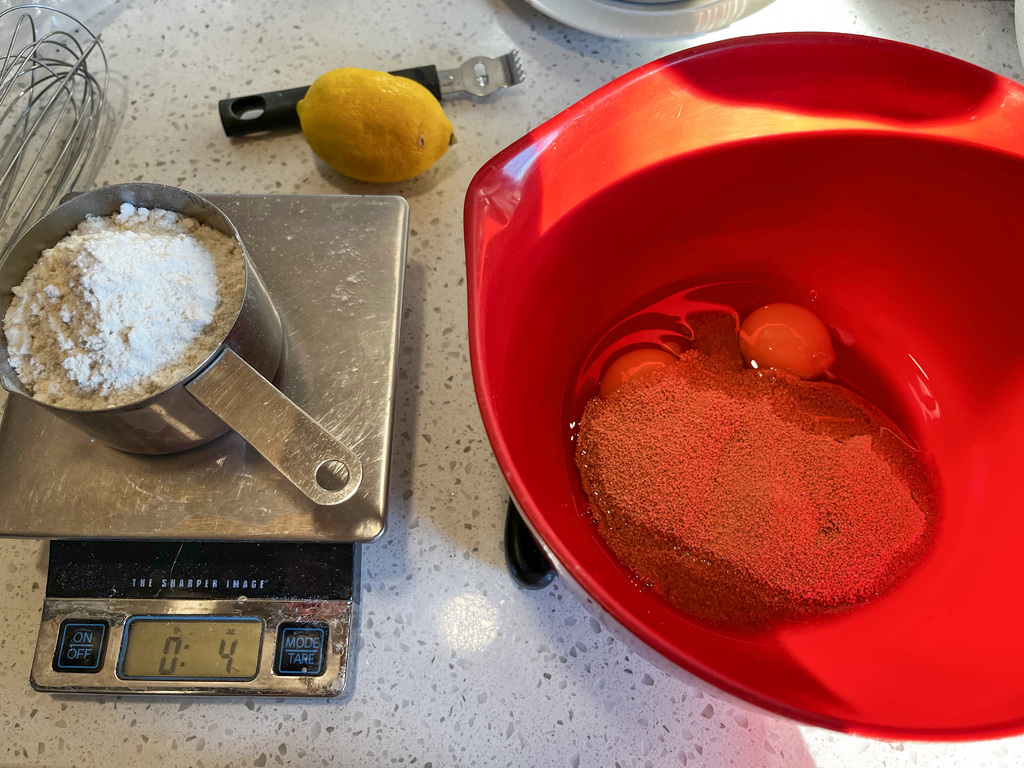 weigh the flour